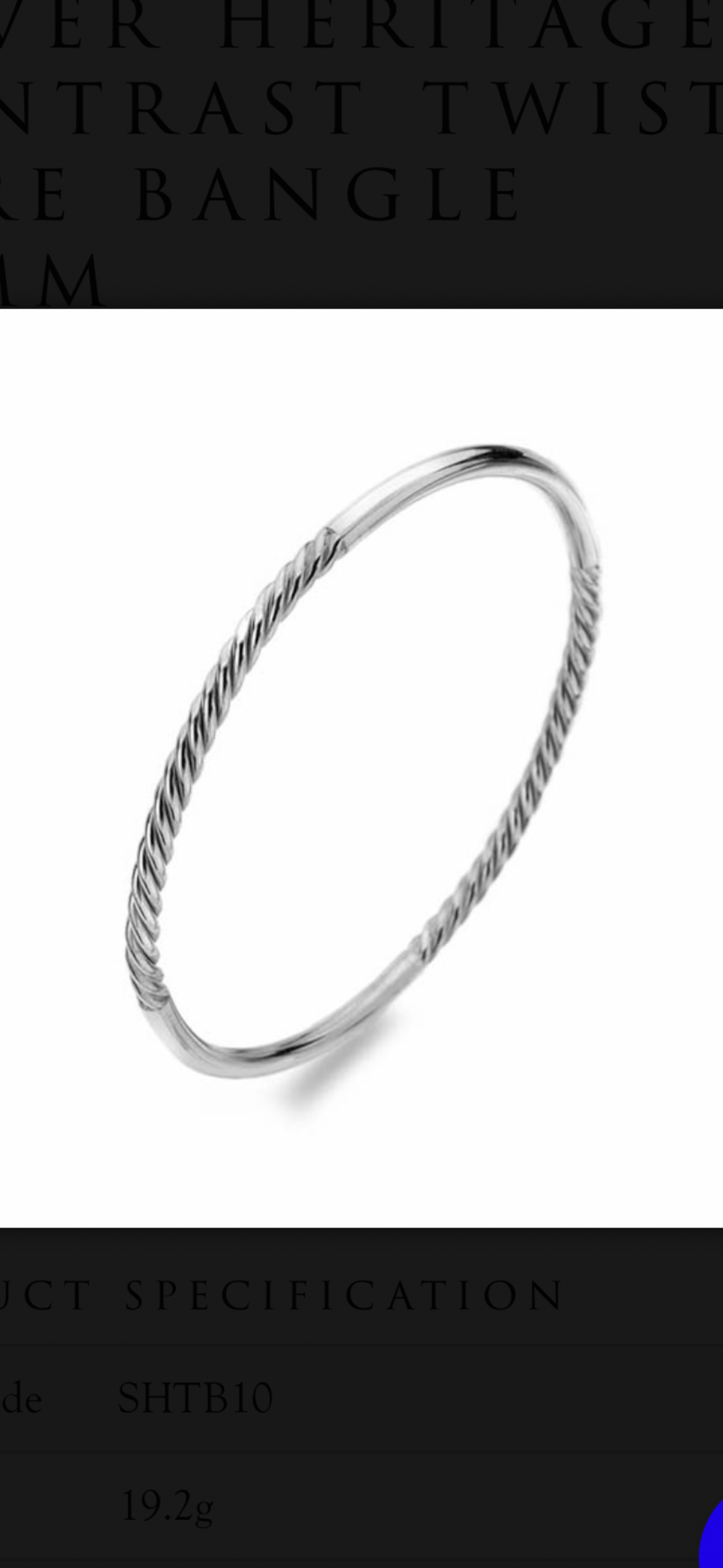 Silver Twist Bangle