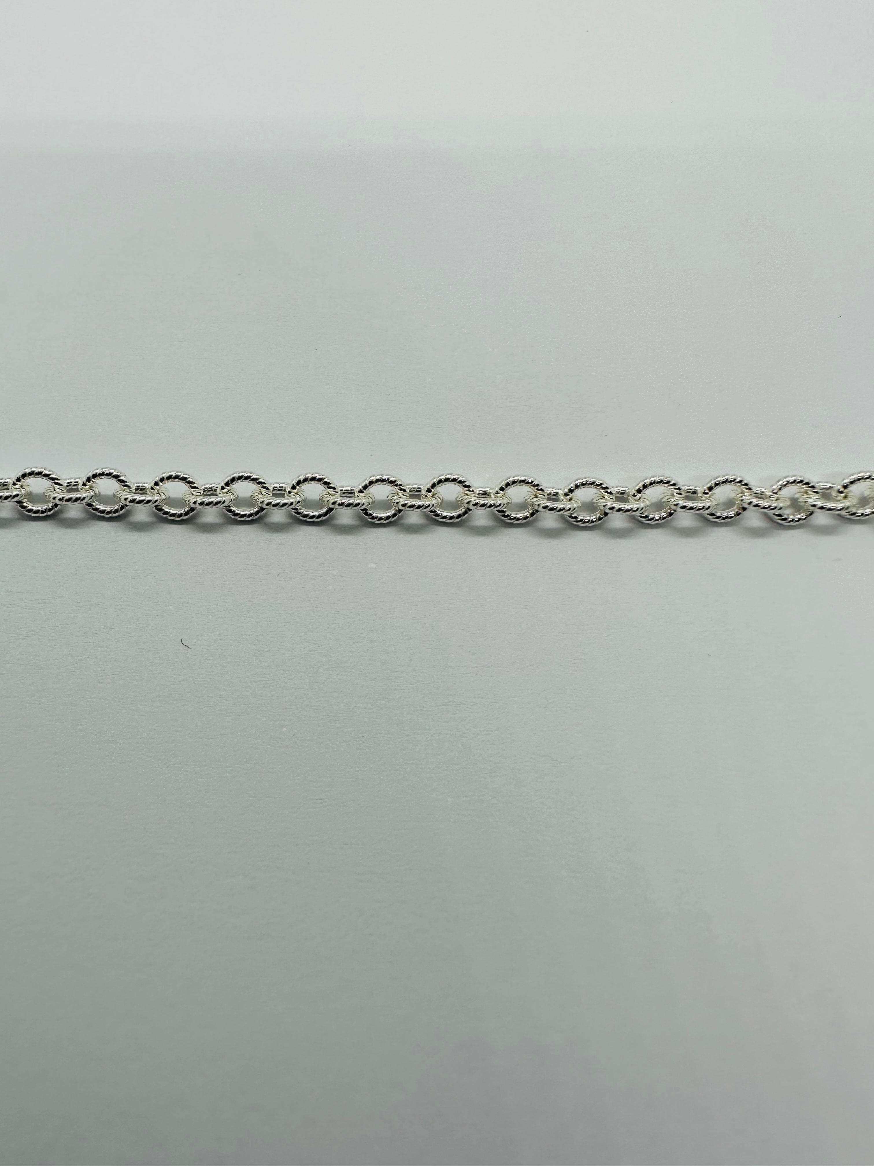 Silver twisted wire bracelet