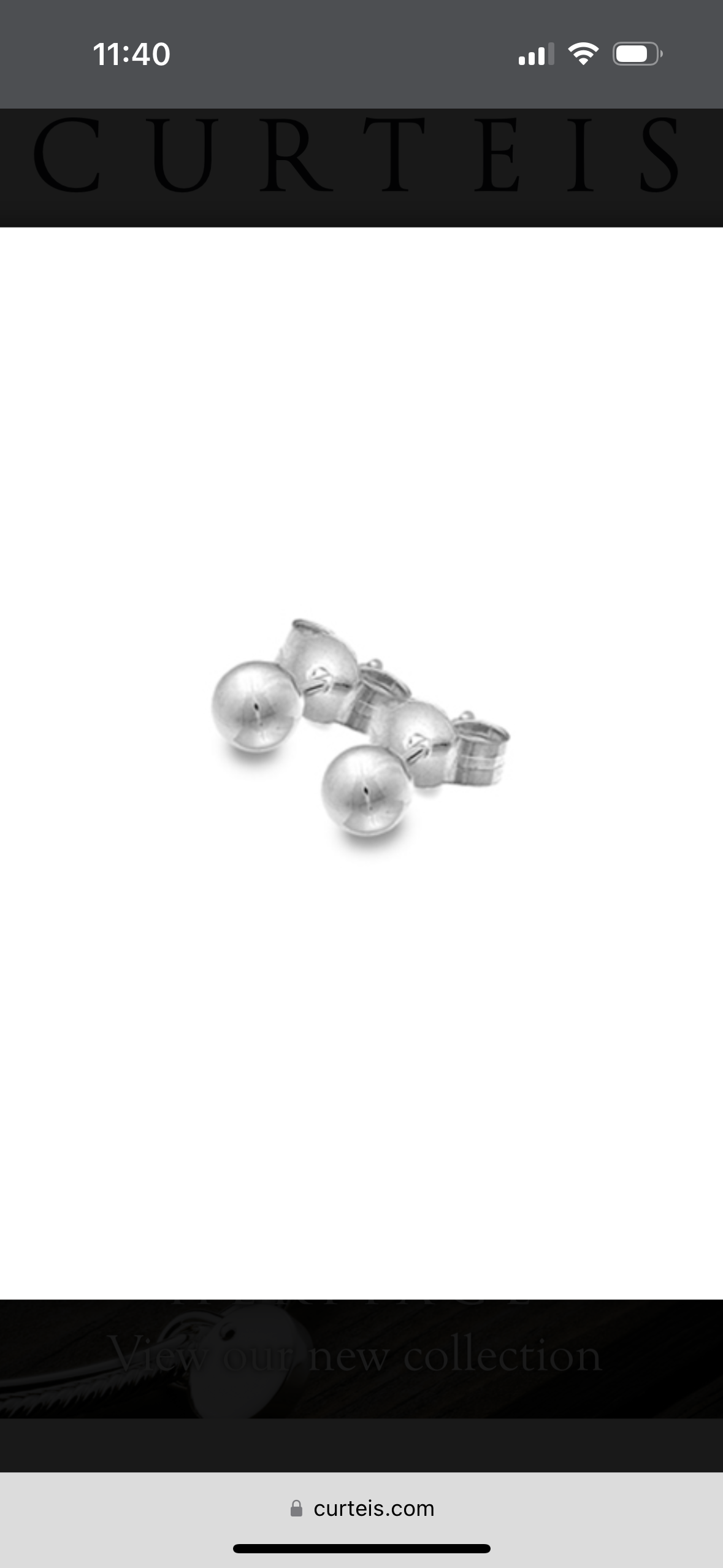 Silver Ball Studs