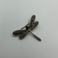 Silver dragon fly brooch