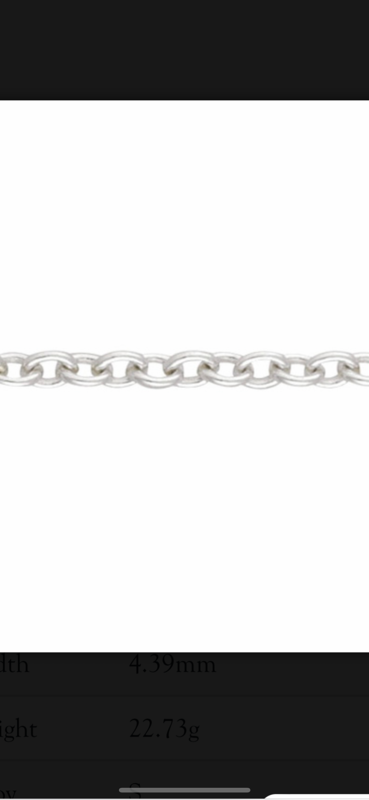 Silver trace bracelet