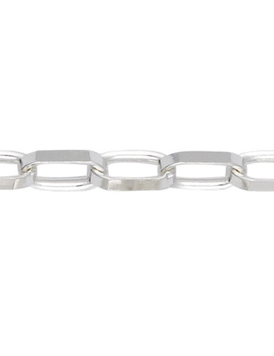 Silver paper chain bracelet