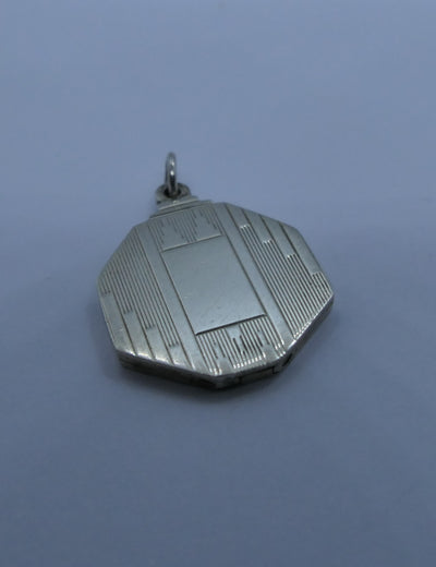 Stelling silver Art deco style locket