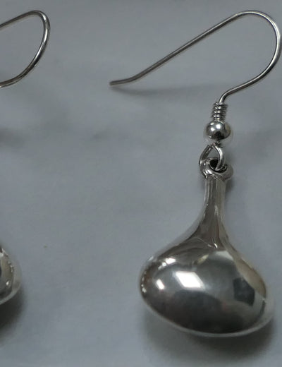 Silver vintage bombay drop earrings