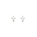 Silver Cross studs