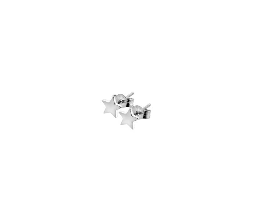 Silver star studs